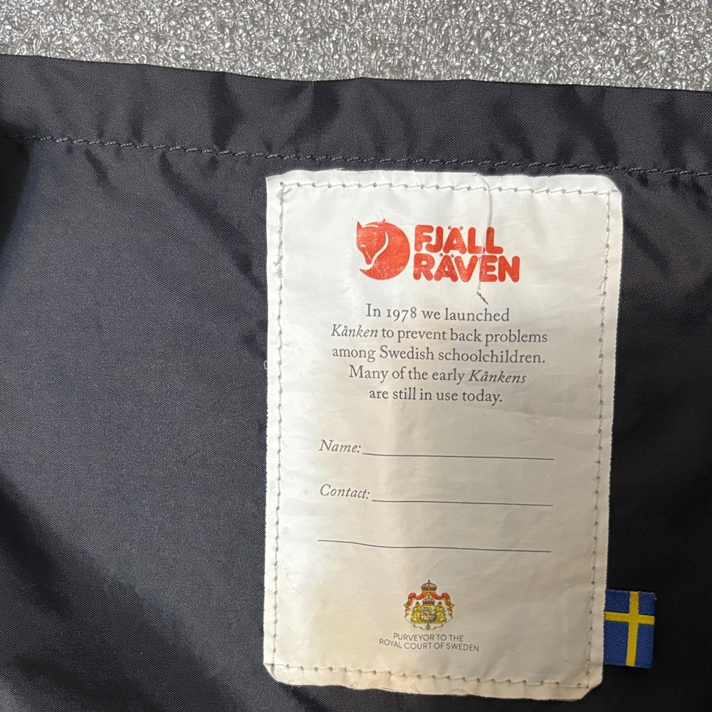 FJall Raven Kånken Black Backpack FJallraven - Picture 4 of 5